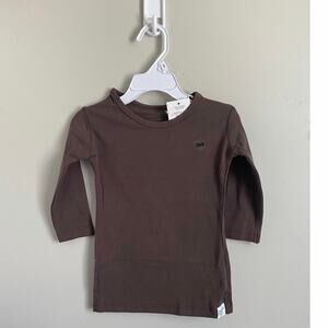 Andee Lew 12m Baby Girl Brown Long Sleeved Shirt